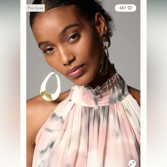 Maeve for Anthropologie Beautiful Halter Dress Plus size 2X New With Tags!!! - Picture 4 of 11